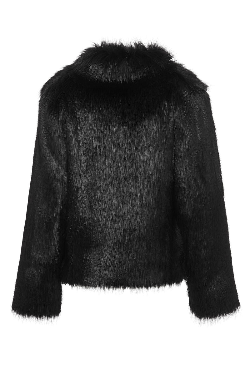 Fur Delish Jacket in Black